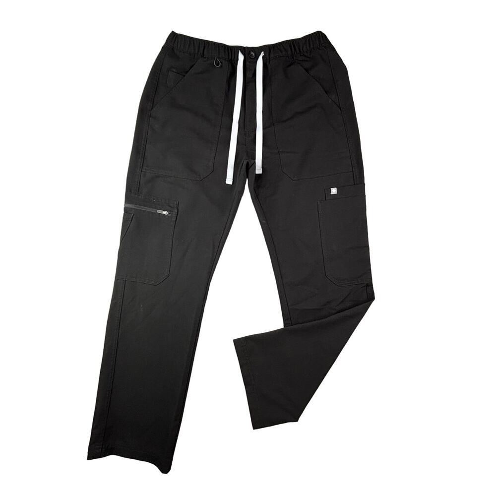 Figs Black Wide Leg Pants